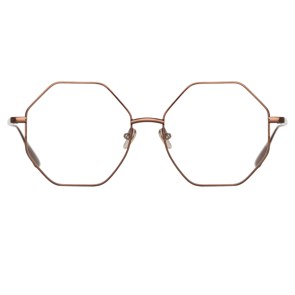 Hexagonal clearance spectacle frames