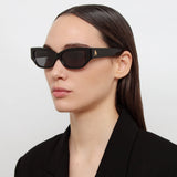 The Attico Vanessa Cat Eye Sunglasses in Black