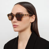 The Attico Haynes D-Frame Sunglasses in Tortoiseshell