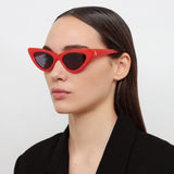 The Attico Dora D-Frame Sunglasses in Red