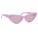 The Attico Dora D-Frame Sunglasses in Pink