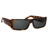 Dries Van Noten 157 Rectangular Sunglasses in Tortoiseshell