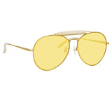 Dries Van Noten 187 C2 Aviator Sunglasses