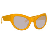 Dries Van Noten Wrap Sunglasses in Yellow