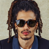 Men's Palla D-Frame Sunglasses in Tortoiseshell