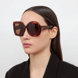 Carre Rond Square Sunglasses in Tortoiseshell by Jacquemus