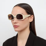 Colapso Special Sunglasses in Beige by Jacquemus