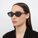 Bambino Angular Sunglasses in Black by Jacquemus