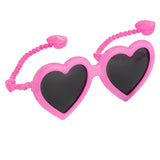 Jeremy Scott Heart Sunglasses in Pink