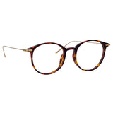 Gray Oval Optical Frame in Tortoiseshell