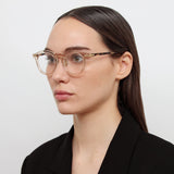 Parler Oval Optical Frame in Ash (Asian Fit)