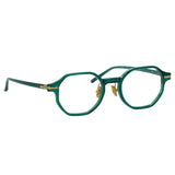 Men's Axis Angular Optical Frame in Bottle Green (Asian Fit)