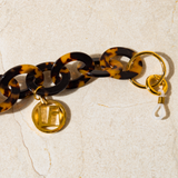 Tortoiseshell Oval Link Acetate Chain