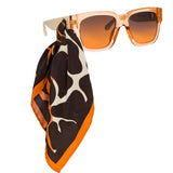 Amber D-Frame Sunglasses in Orange