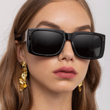 Morrison Rectangular Sunglasses in Black