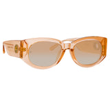 Debbie D-Frame Sunglasses in Peach