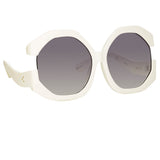 Bardot Oversized Sunglasses in White