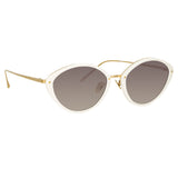 Lucy Cat Eye Sunglasses in White