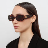 Lola Rectangular Sunglasses in Tortoiseshell