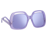 Renata Oversized Sunglasses in Purple