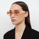 Shelby Cat Eye Sunglasses in Peach