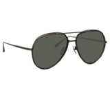 Men's Matisse Aviator Sunglasses in Nickel