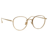 Luna Oval Optical Frame in Light Gold