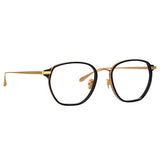 Danilo Angular Optical Frame in Yellow Gold