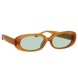 Cara Oval Sunglasses in Honey