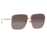 Andoa Squared Sunglasses in Rose Gold