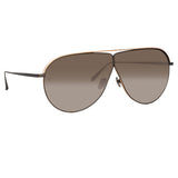 Men's Hura Aviator Sunglasses in Black