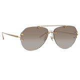 Duit Aviator Sunglasses in Light Gold