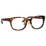 Men's Cedric Rectangular Optical Frames in Tortoiseshell (Asian Fit)