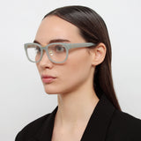 Cedric A Rectangular Optical Frames in Steel (Asian Fit)