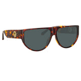 Elodie Flat Top Sunglasses in Tortoiseshell