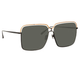 Marcia Square Sunglasses in Nickel