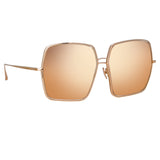 Camaro Oversized Sunglasses in Rose Gold