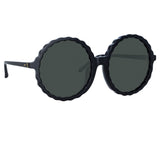 Nova Round Sunglasses in Black