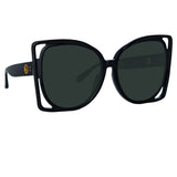 Astra Cat Eye Sunglasses in Black