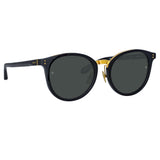 Morgan Oval Sunglasses in Black