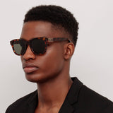 Men's Edson D-Frame Sunglasses in Tortoiseshell