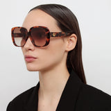 Mima Oversized Sunglasses in Tortoiseshell