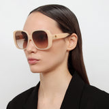 Mima Oversized Sunglasses in Peach