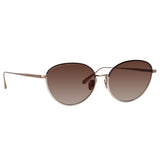 Regina Cat Eye Sunglasses in Mocha