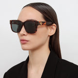 Perry D-Frame Sunglasses in Tortoiseshell