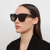 Rui Oversize Sunglasses in Black