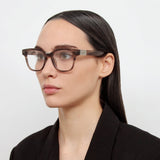 Sanchez Optical D-Frame in Grey Horn