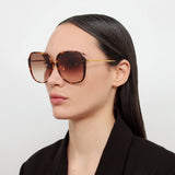 Sofia Oversize Sunglasses in Tortoiseshell