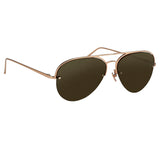 Linda Farrow 543 C6 Aviator Sunglasses