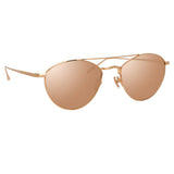 Linda Farrow Caine C3 Aviator Sunglasses